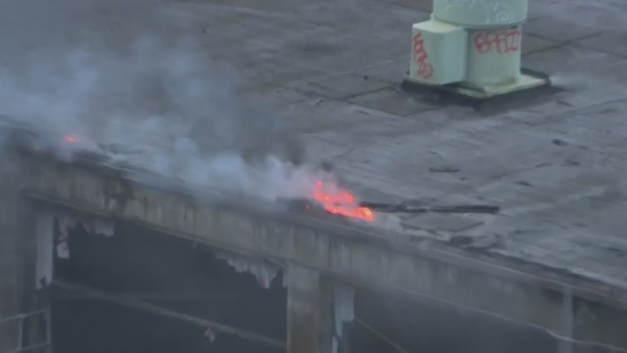 Crews remain after inferno at abandoned Blue Heron paper mill in Oregon City