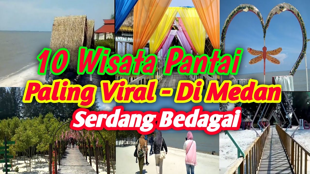 10 tempat wisata di pantai cermin | Wisata paling rame di medan