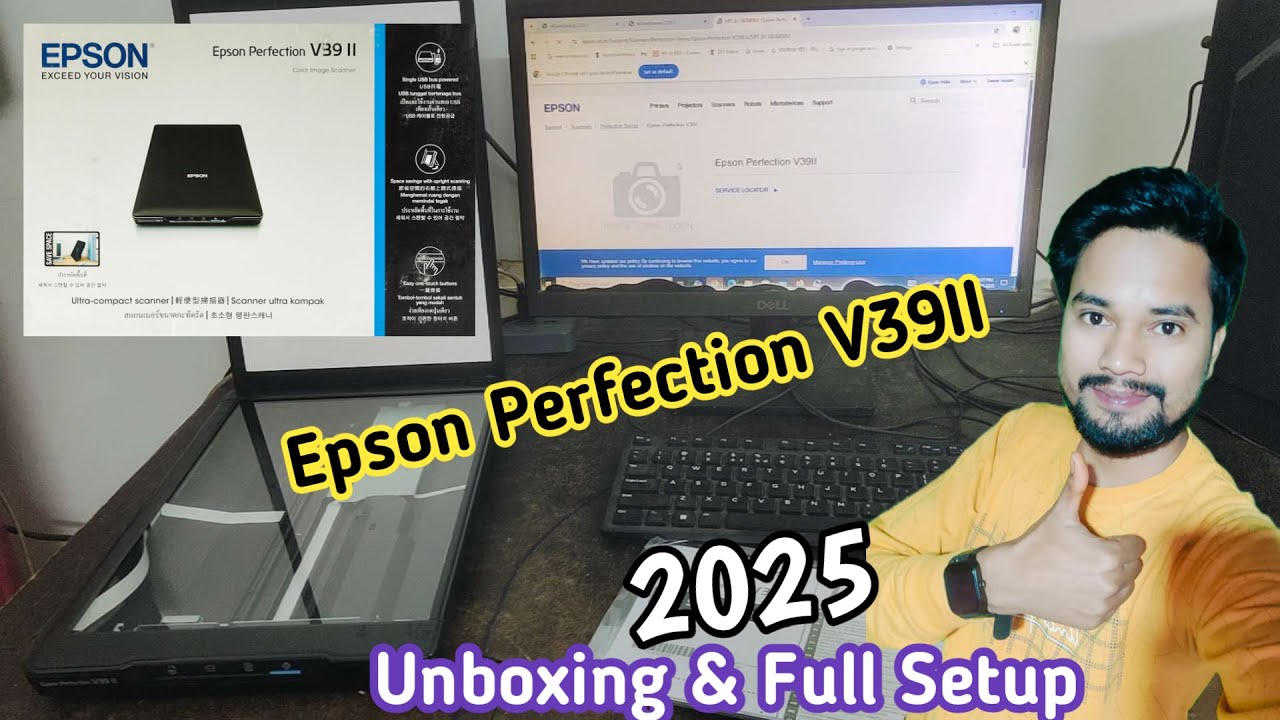 Epson Perfection v39 ii Unboxing & Full Setup 2025