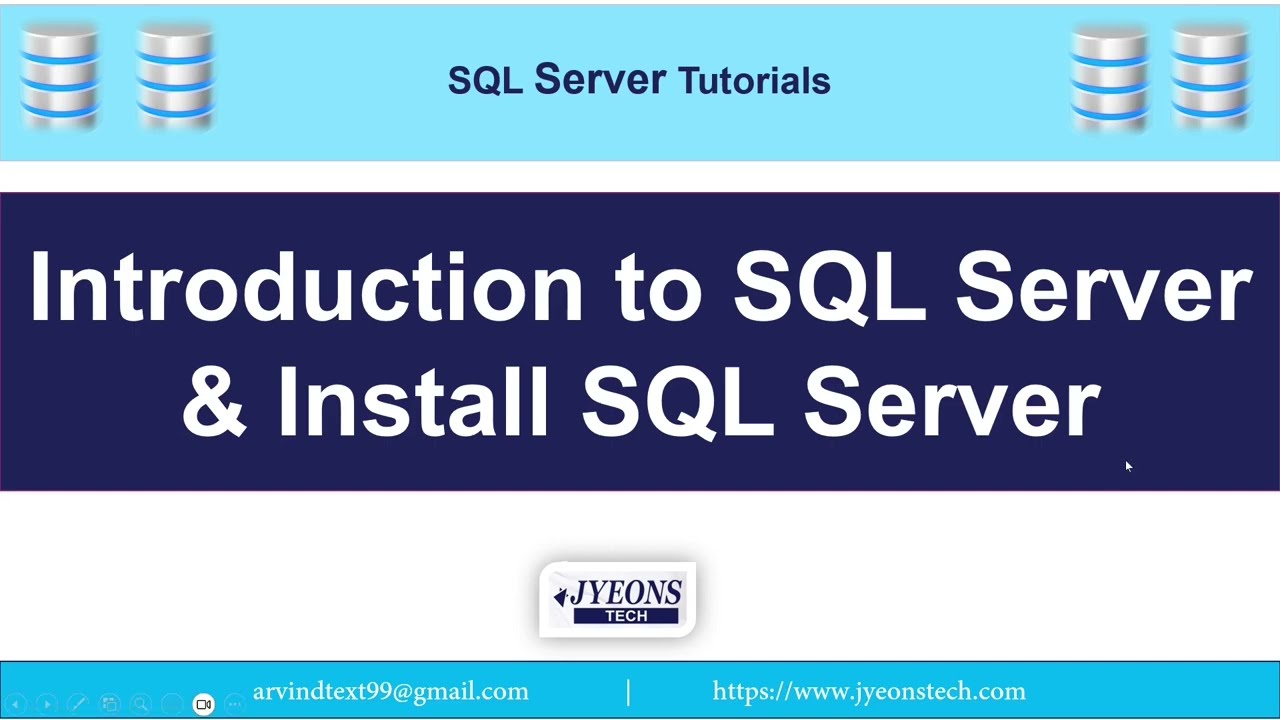 01- Introduction SQL Server and INSTALL SQL Server and Management studio