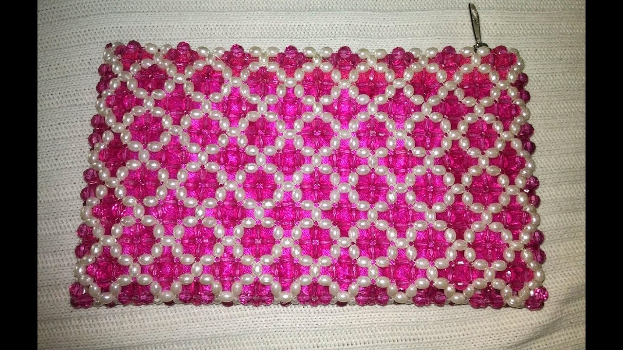 How to Make Crystal /Beaded Hand Purse. Design 14 |Nomi.Namita crafts|