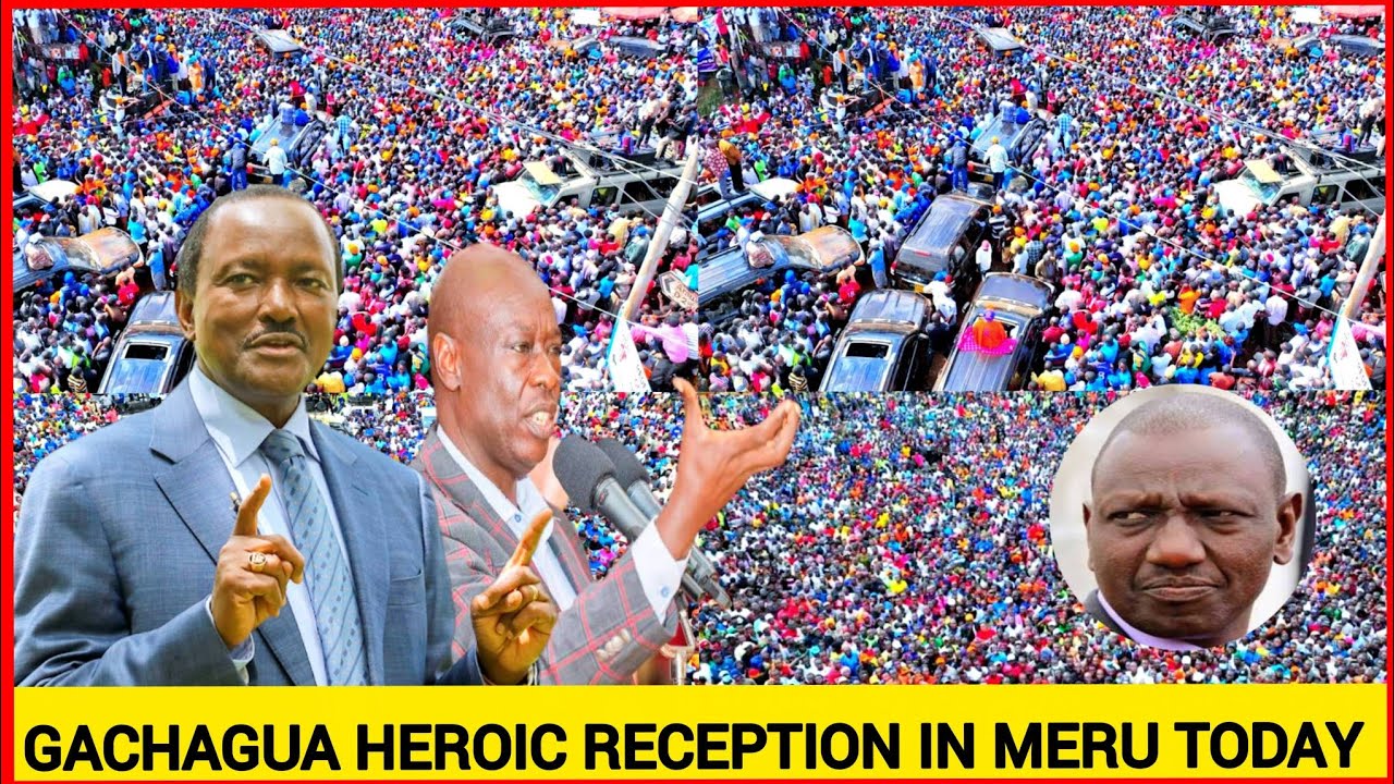 Unbelievable! Bye bye Ruto song in Meru! Gachagua heroic reception in Meru today shakes Kindiki
