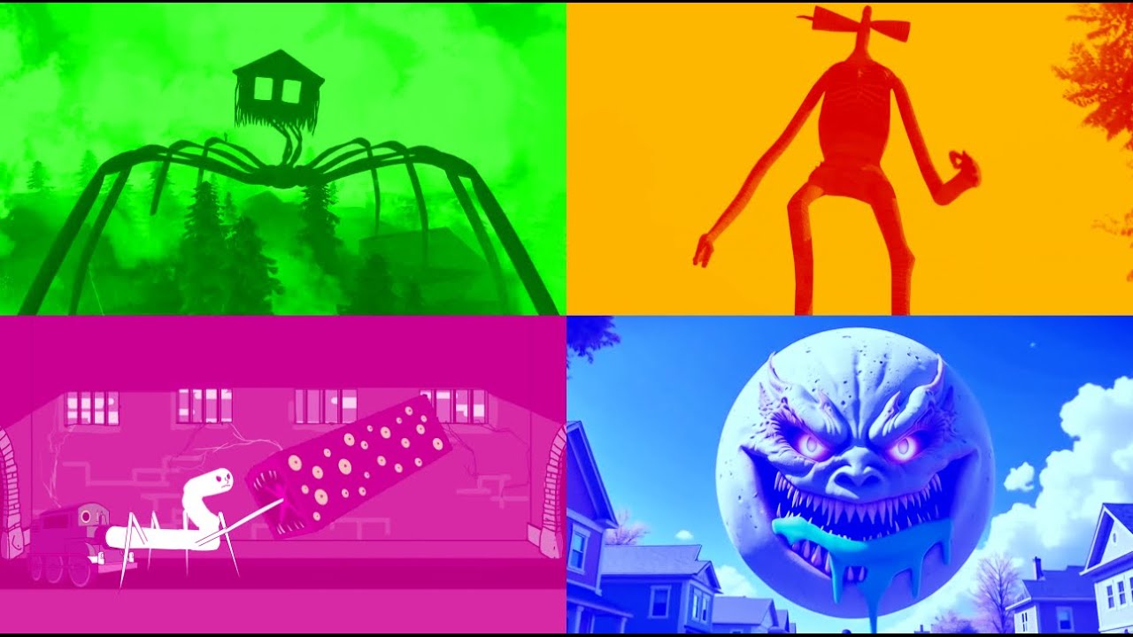 🎶 Tiles Hop EDM Rush HOUSE HEAD🆚 SIREN HEAD🆚 TRAIN EATER 🆚LUNAR MOON