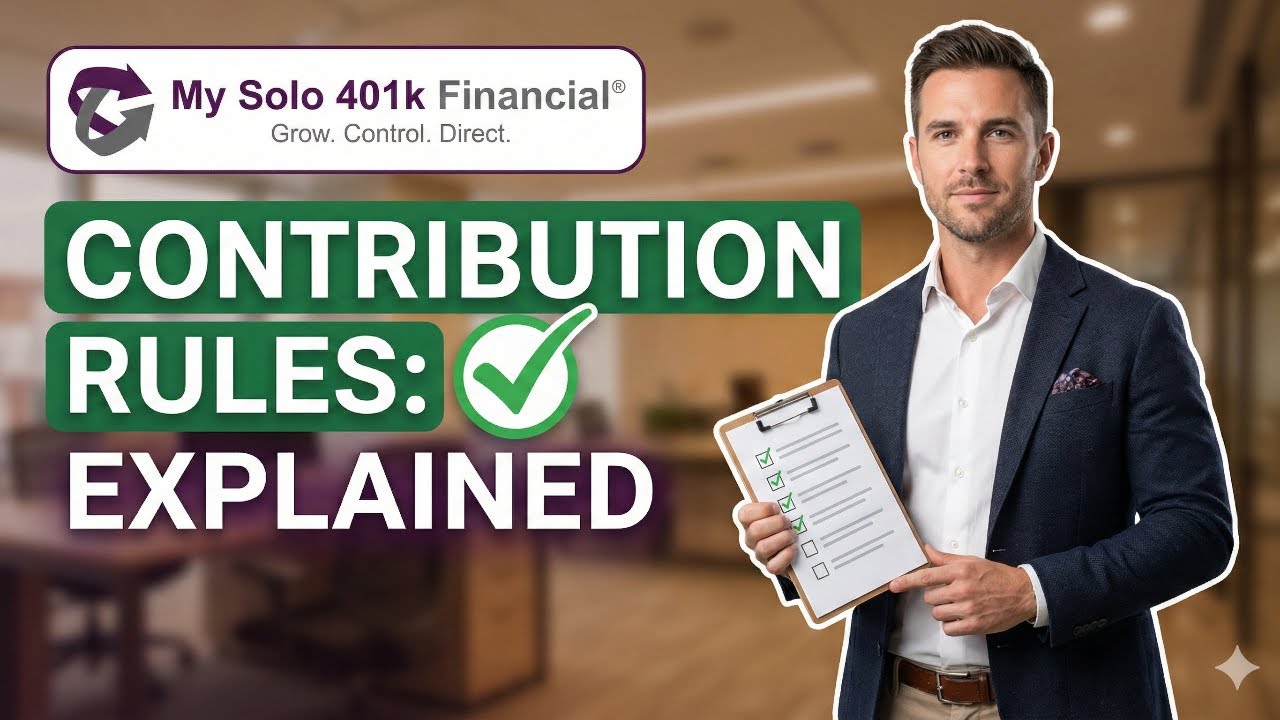 What are the rules for contributing to a solo 401k?