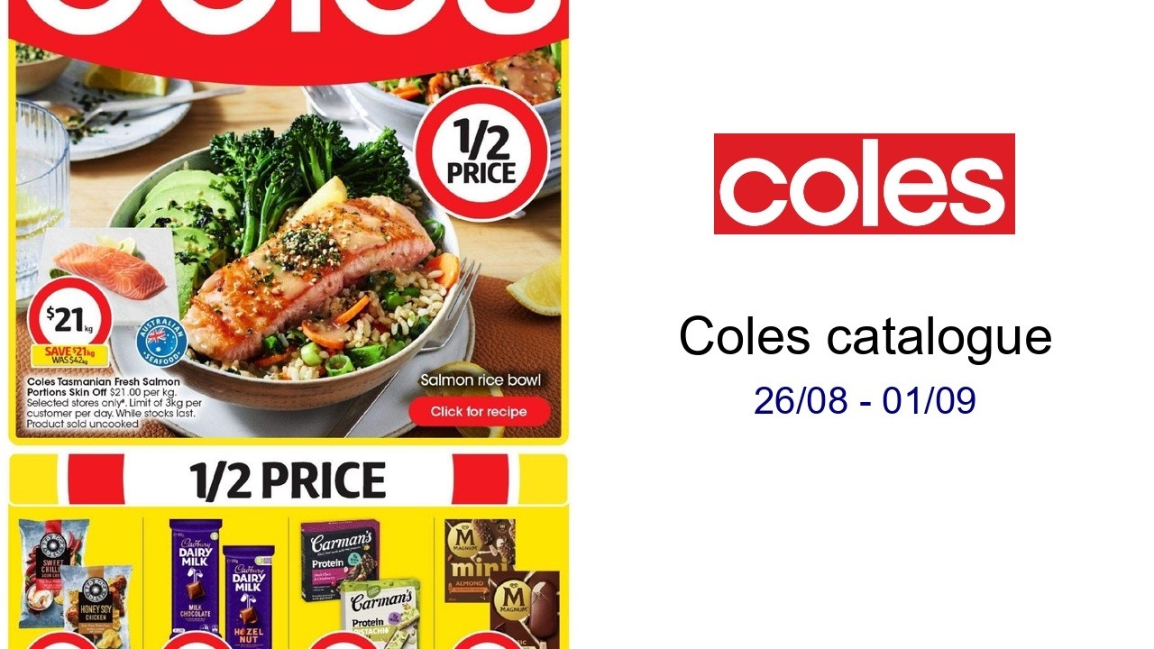 Coles catalogue 26/08 - 01/09