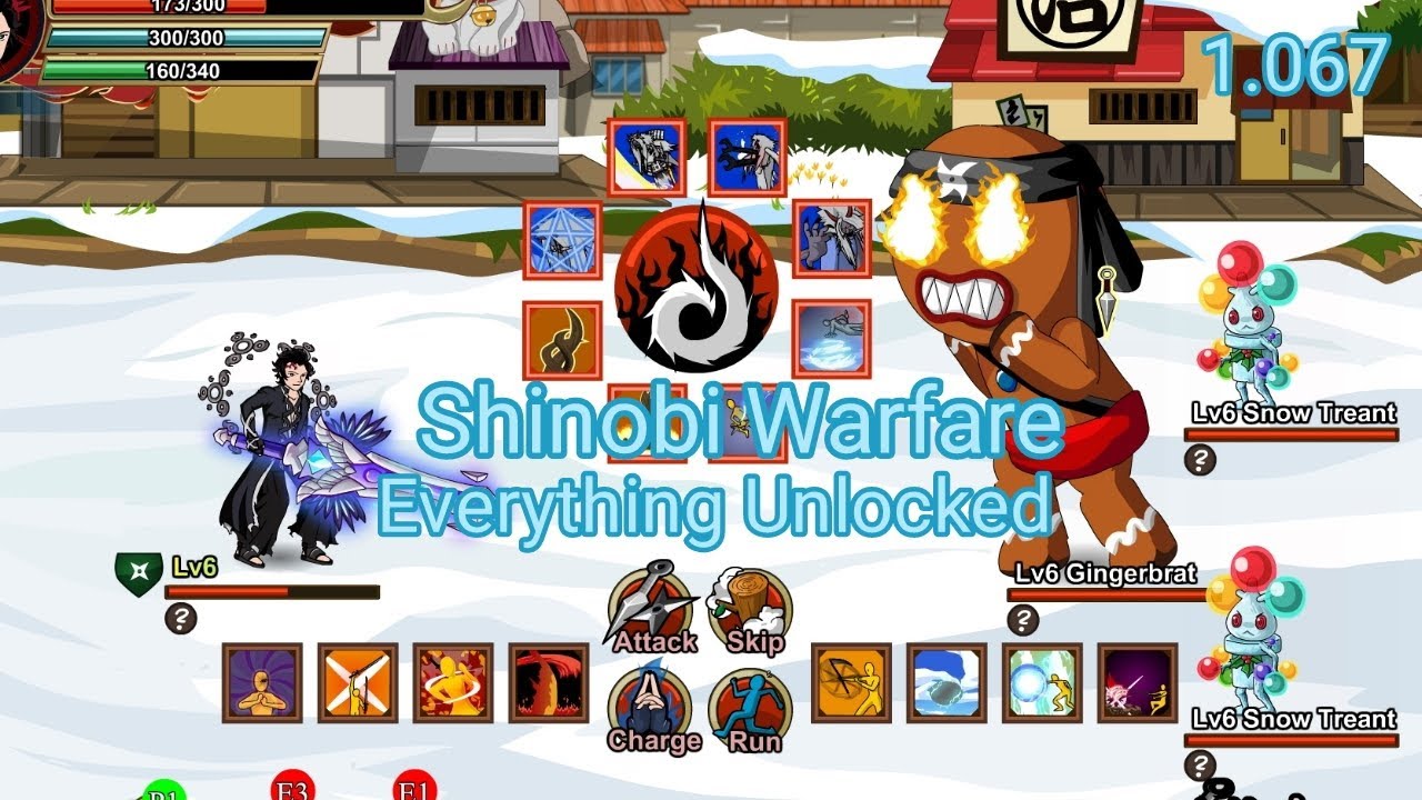 MOD & APK Shinobi Warfare Everything Unlocked Version 1.067 New Update 2025