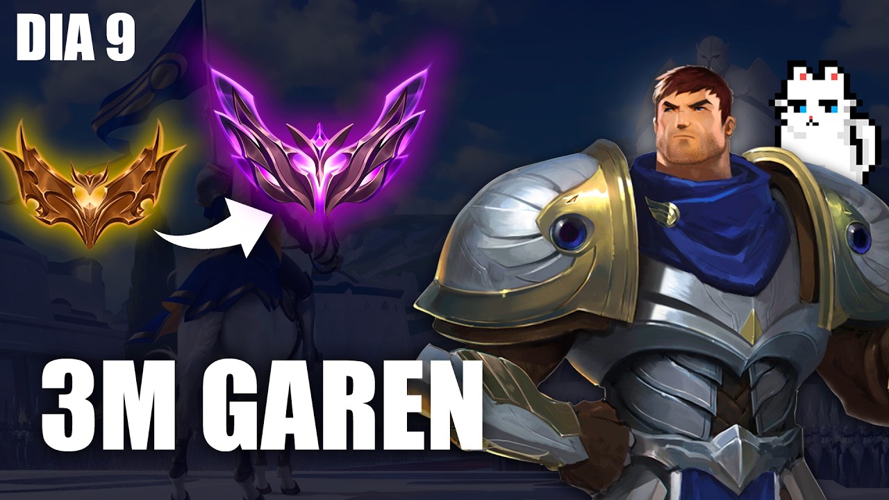 Dia 9  Cómo subir de Hierro a Master jugando Garen EN VIVO😸