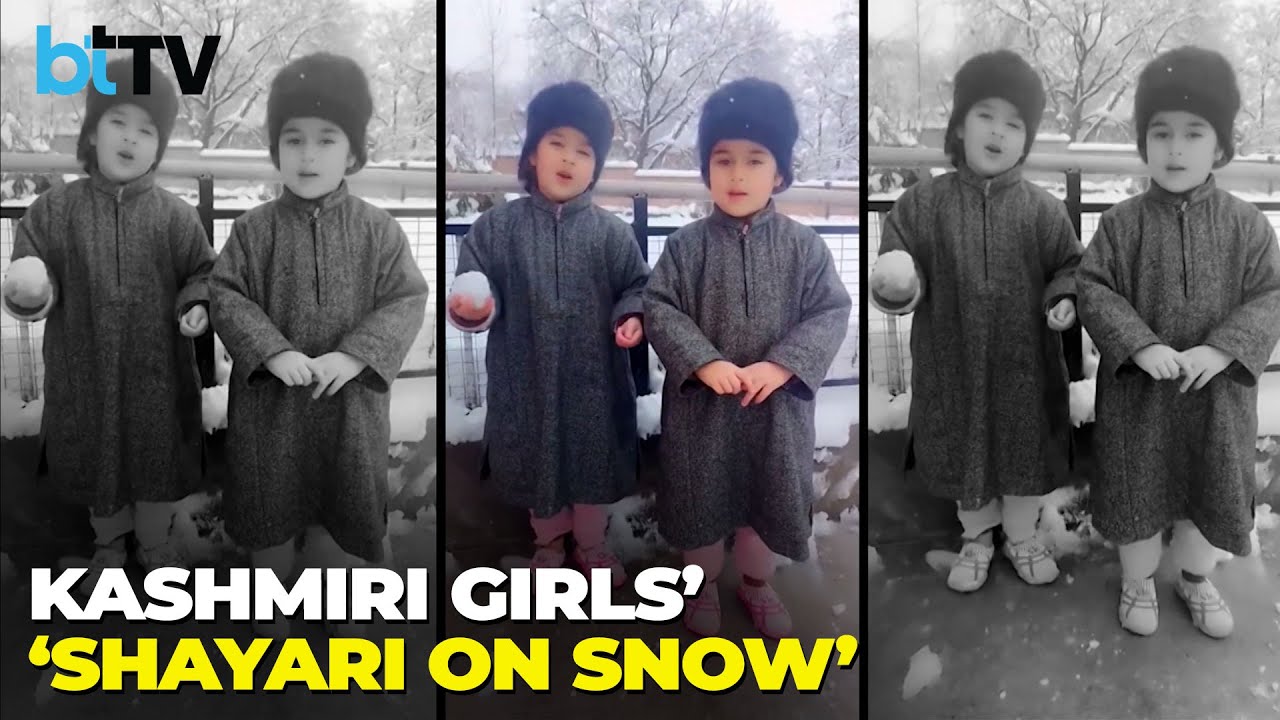 Adorable Viral Video Show Little Girls &ldquo;Reporting&rdquo; On Snowfall In Kashmir