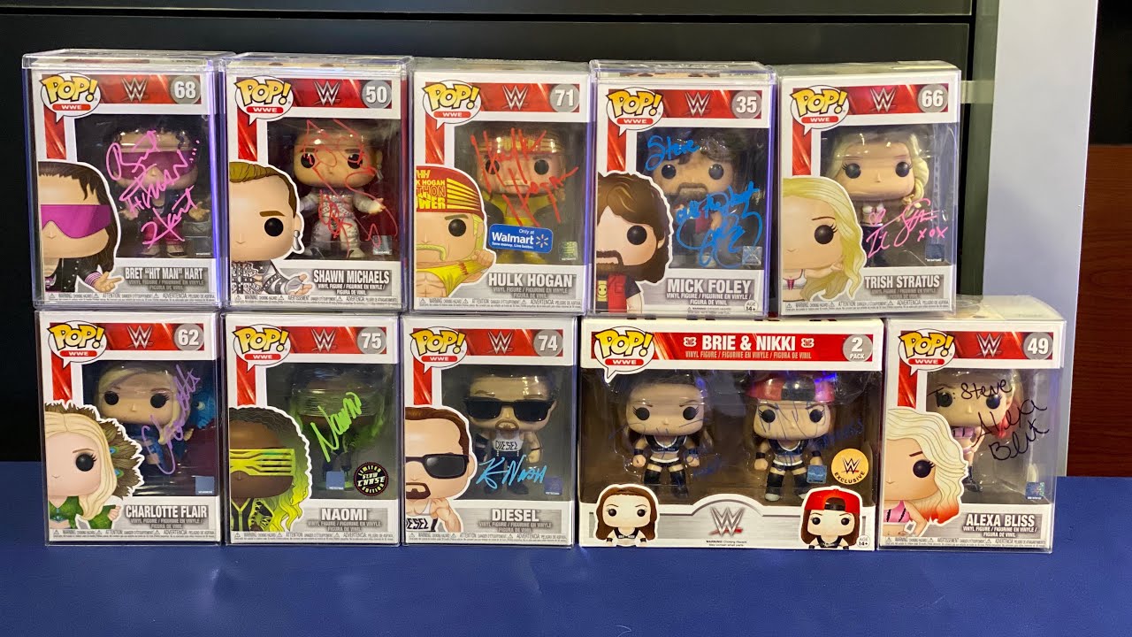 WWE Funko Pop Signed Autograph Collection