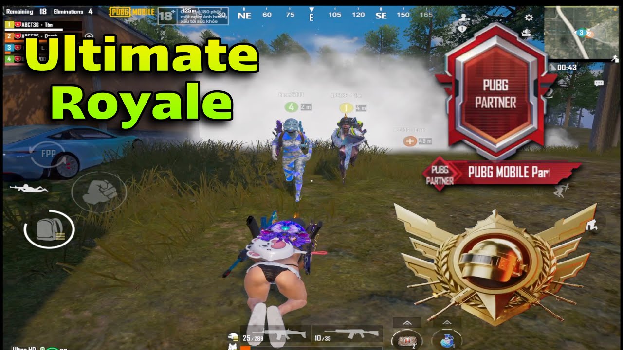 PUBG Partner Account in Ultimate Royale (Ultra HDR/90 FPS)