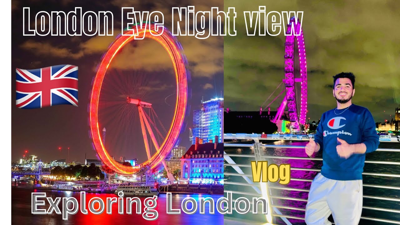 London Eye night view | London Uk | Gul Qadar Shah vlog #londoneye #london #uk #england