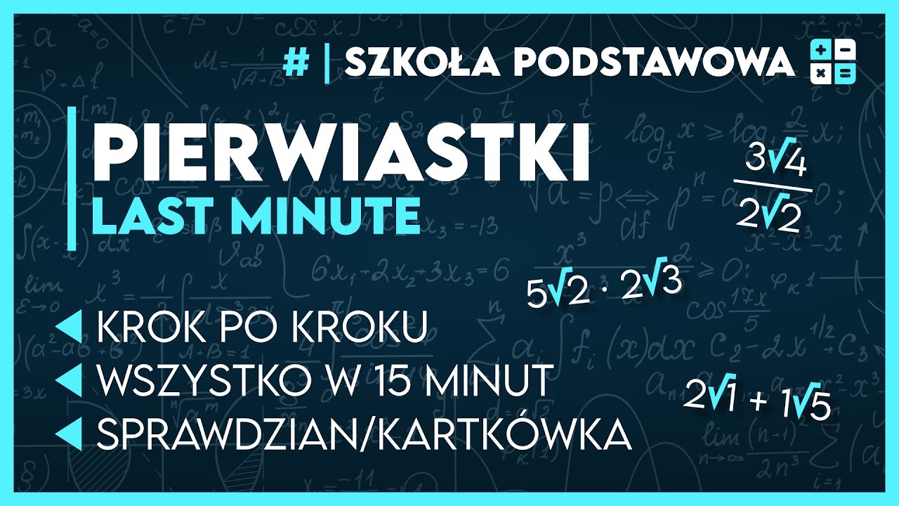 PIERWIASTKI - LAST MINUTE ✅️ | Matematyka Szkoła Podstawowa 2️⃣0️⃣2️⃣6️⃣