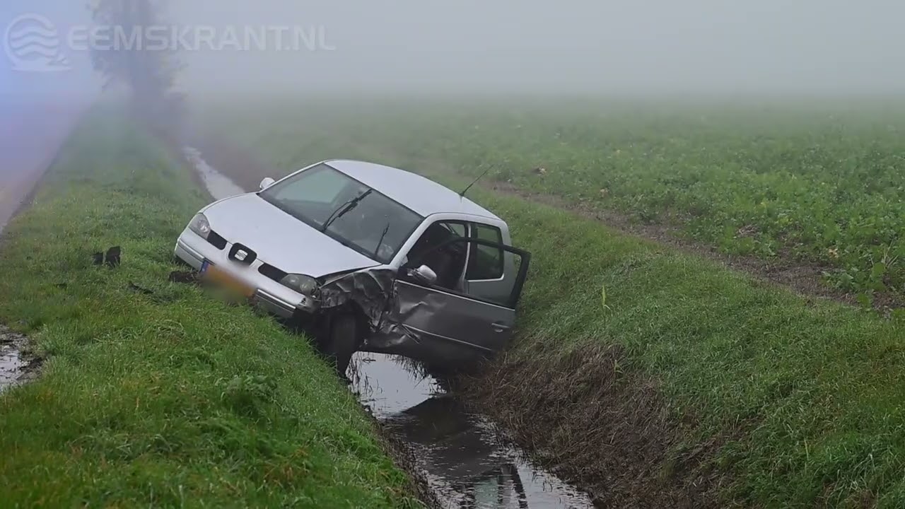 Ongeval tussen personenauto en landbouwvoertuig bij Oudeschip