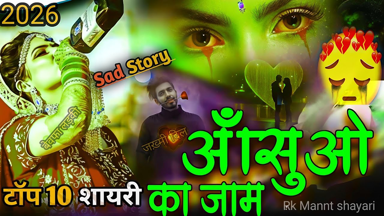 😭रुला देगी यें टॉप 10 दर्दनाक 😔इमोशनल शयारी | आँसुओ का जाम | लास्ट तक इन सुनिए🥀 बेवफाओ की स्टोरी 💔