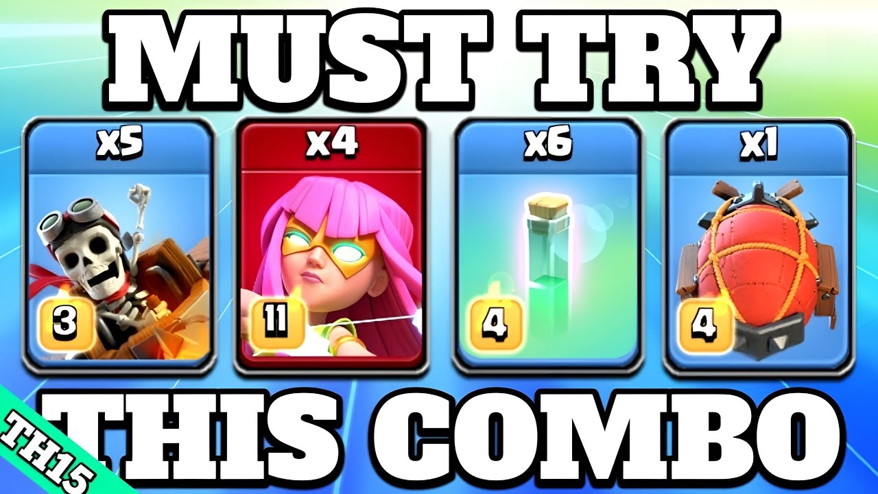 Th15 Dragon Rider Attack Strategy With Super Archer Blimp!! Best Th15 Attack Strategy Clash of Clans