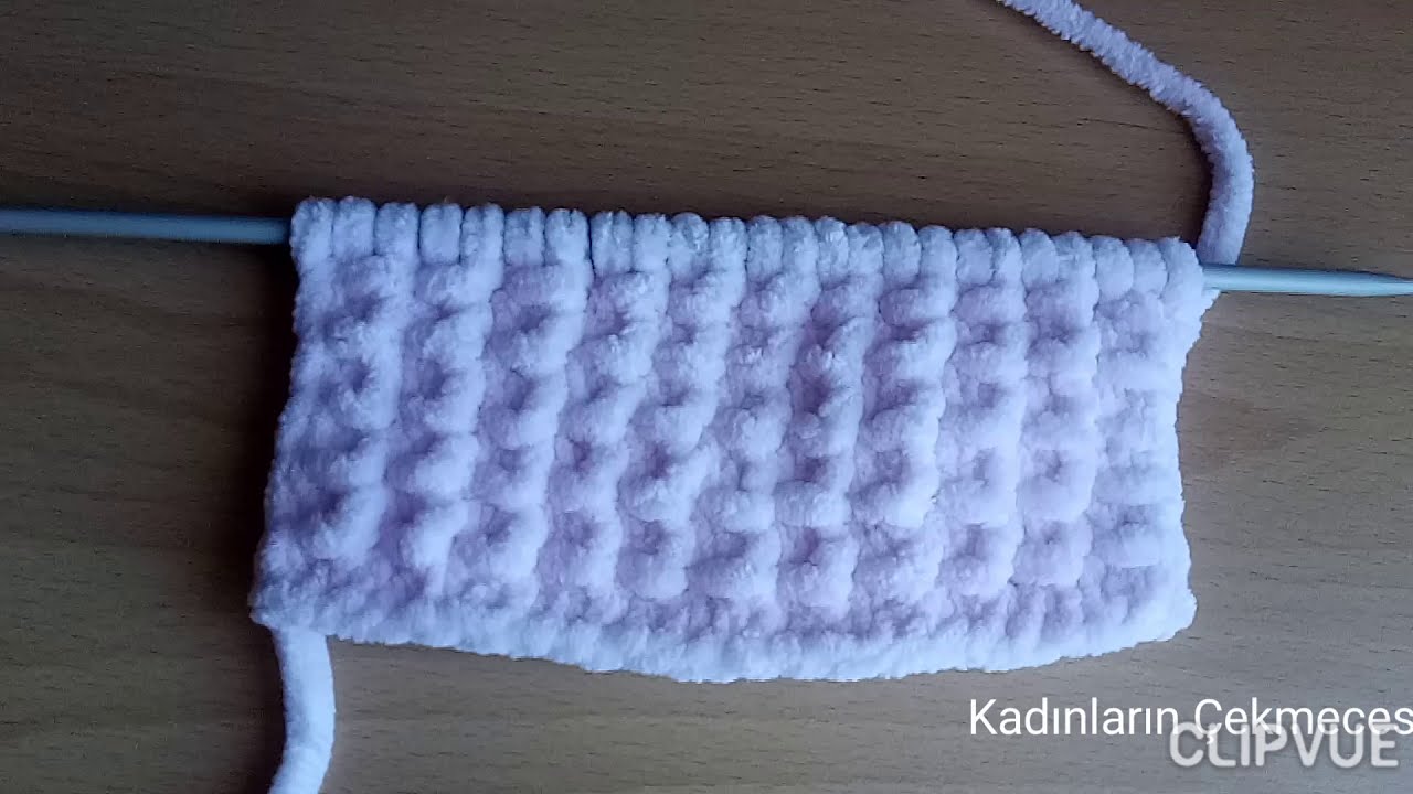 Pofuduk Atkı Yapımı /Bambu Modeli
