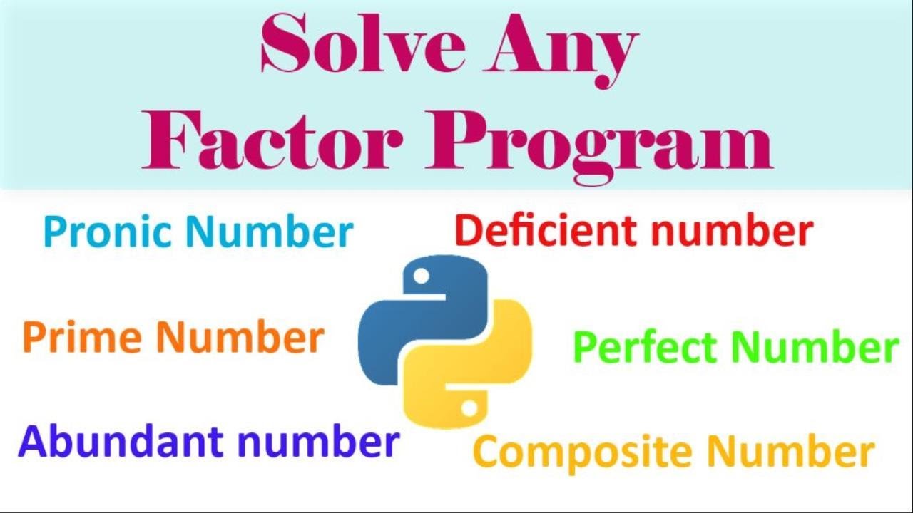 Решить любую программу Factor на Python