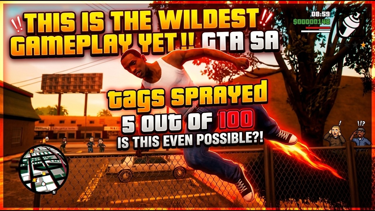 THIS IS THE WILDEST GAMEPLAY YET!! GTA SA