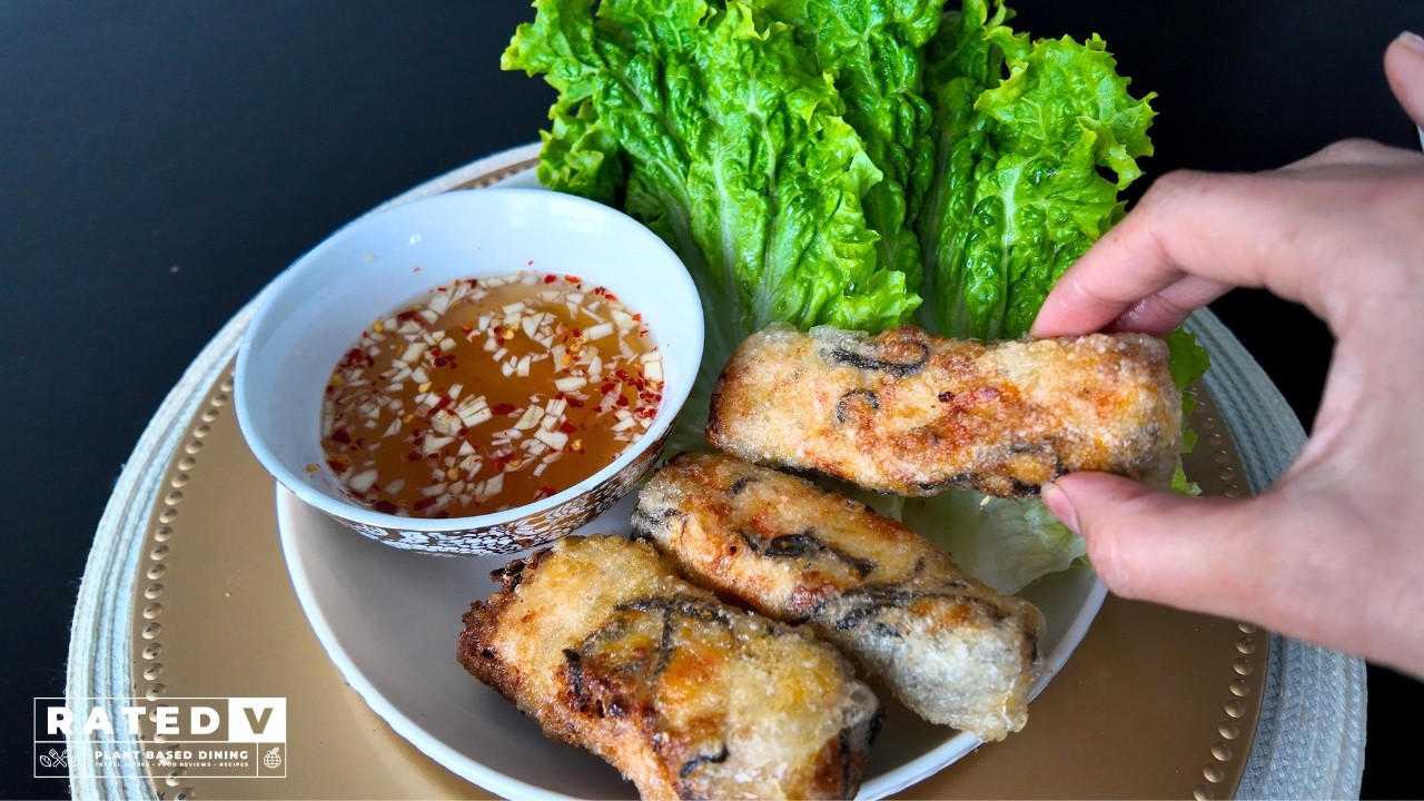 Addictive Vegan Crispy Spring Rolls From Hanoi! Easy Recipe