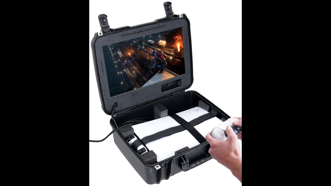 PlayStation 5 Compact Portable Gaming Station with Built-in Monitor