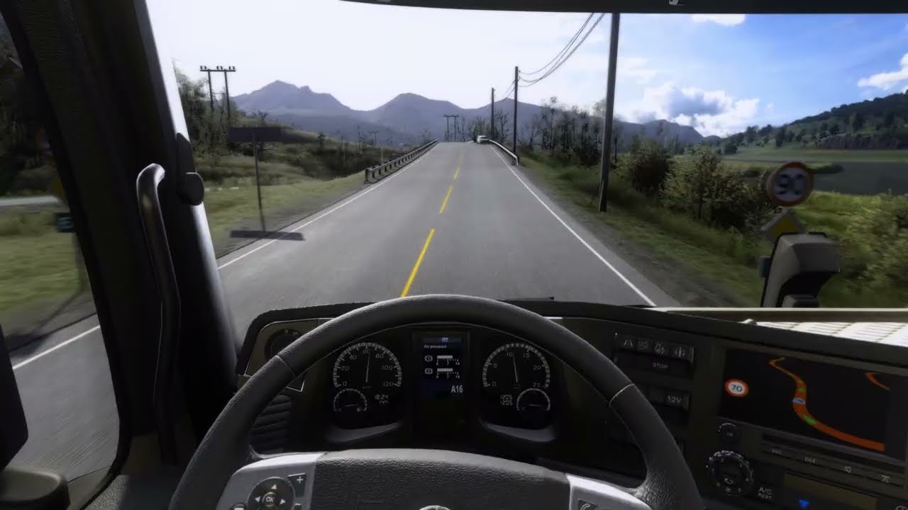 ETS2 highlights the stunning mountains of Northern Norway | PNG North experience + Snowy Moon🎅