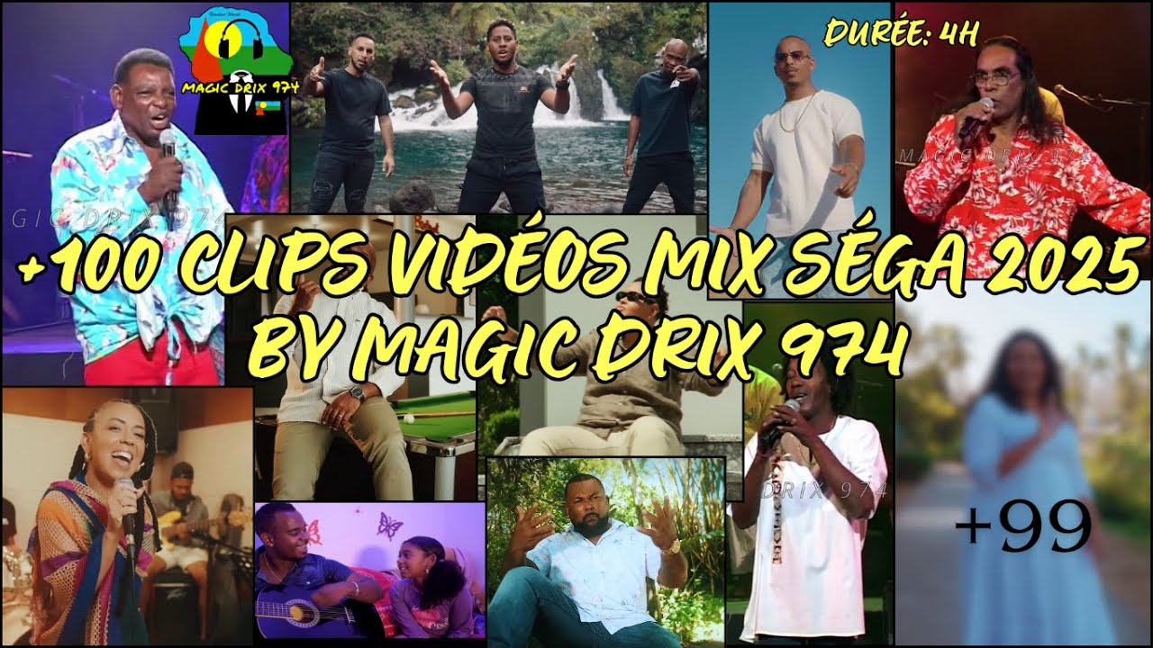 SEGA MIX 2025 4K | 116 Vidéos Clips • 4H00 de Pure Ambiance Fin d’Année | Magic Drix 974