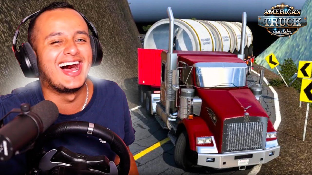 DOBLE REMOLQUE POR MONTAÑAS IMPOSIBLES DE SUBIR 🚛 | ATS w/ Falex & Sixe