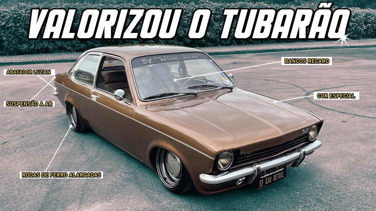 MELHORANDO O CHEVETTE TUBARÃO - USOU A CRIATIVIDADE E VALORIZOU AINDA MAIS O CARRO