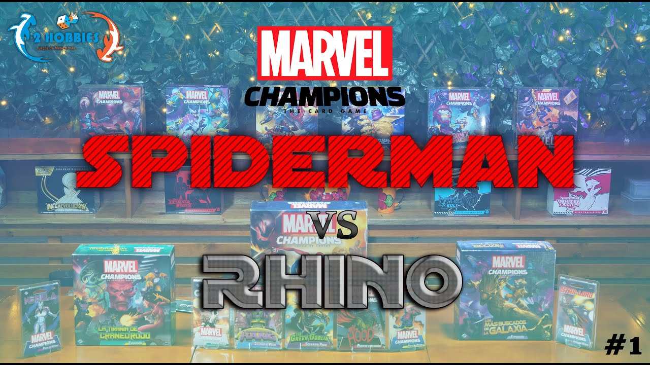 Partida Marvel Champions   Spiderman vs Rhino