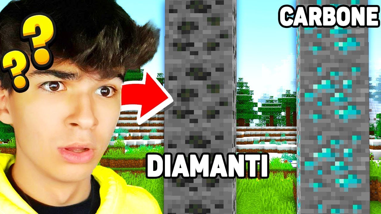 Ho Trollato il mio Amico INVERTENDO le Texture dei Diamanti e del Carbone in Minecraft...
