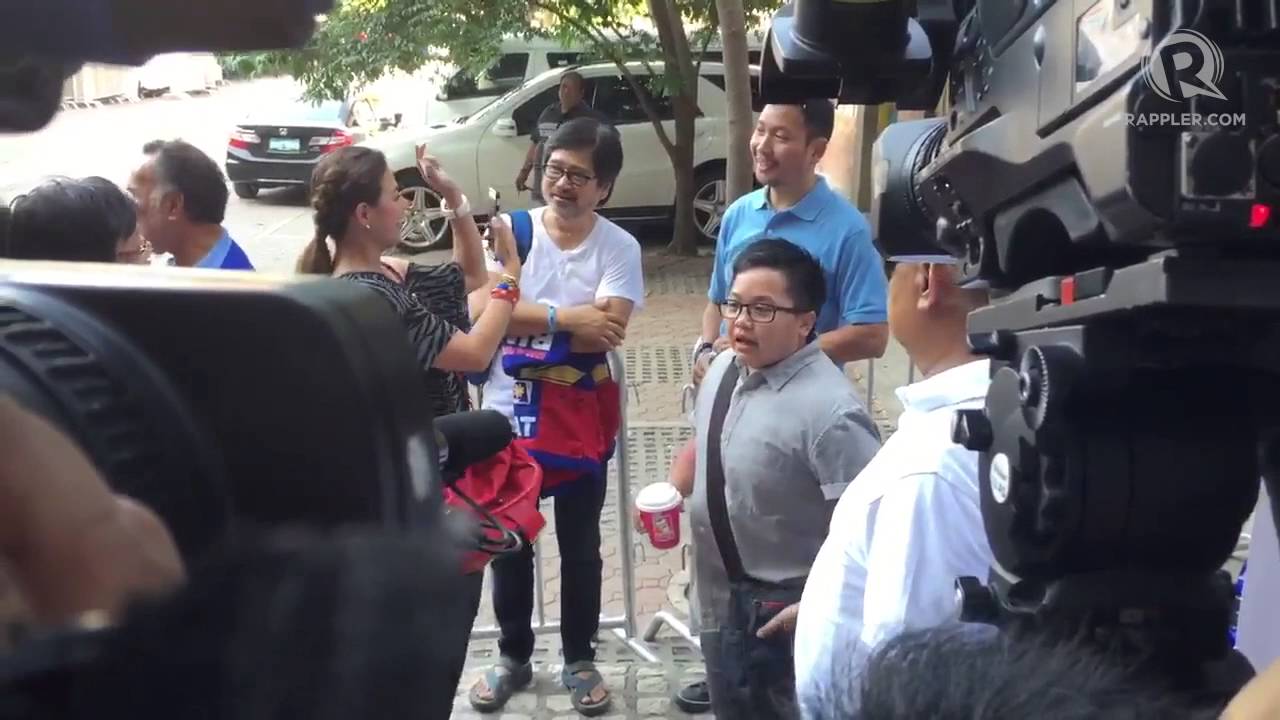 Aiza Seguerra and wife Liza Di&ntilde;o here. Seguerra is supporting Duterte
