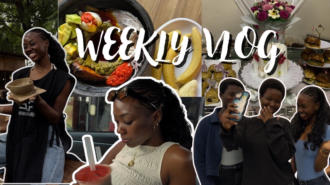 WEEKLY VLOG |pottery class, meetings,pr,@Ellen Osabutey birthday+++