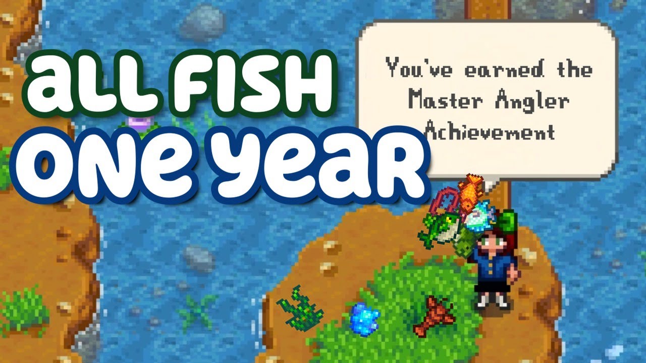 How to catch EVERY SINGLE FISH in only ONE Year of Stardew Valley