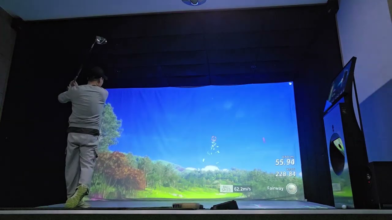 오로라리조트CC 스크린 전반홀 롼딩