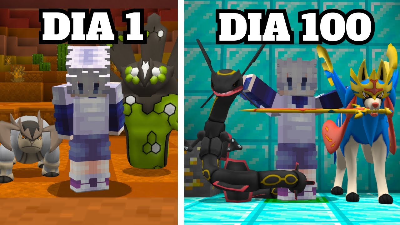 SOBREVIVI 100 DIAS SENDO RICO NO PIXELMON BRASIL! - O FILME