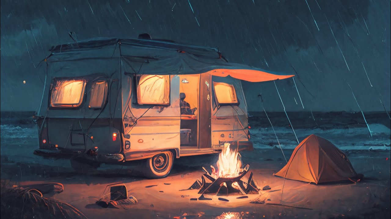 Campfire🔥LoFi Chill Mix - super chilled beats for - camping - cosy up - rainydays - vanlife