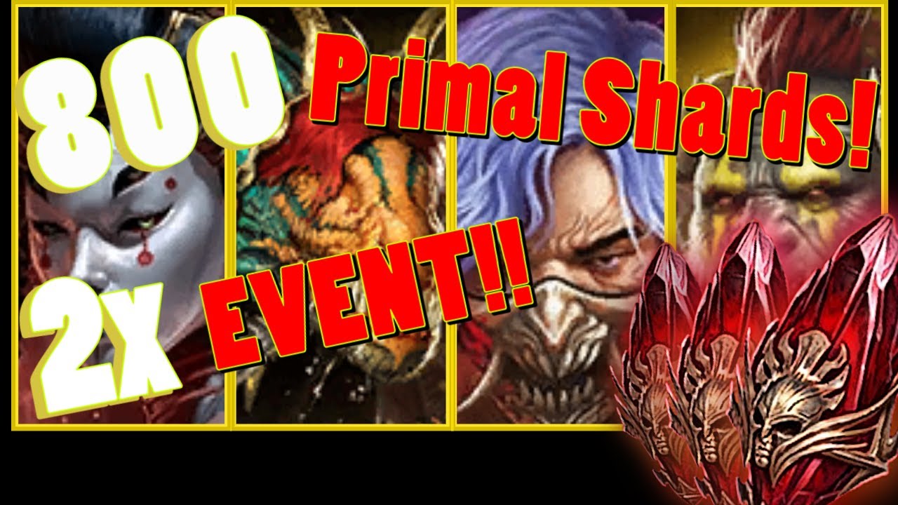 2x Mythical Event Pulling Over 800 Primal Shards!! Raid Shadow Legends