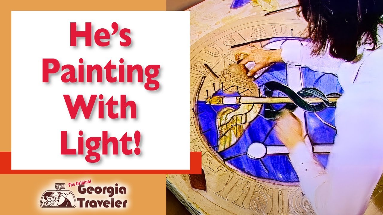 Stained Glass Like You've NEVER Seen Before! - You Look Through His Art #glassart #interiordesign