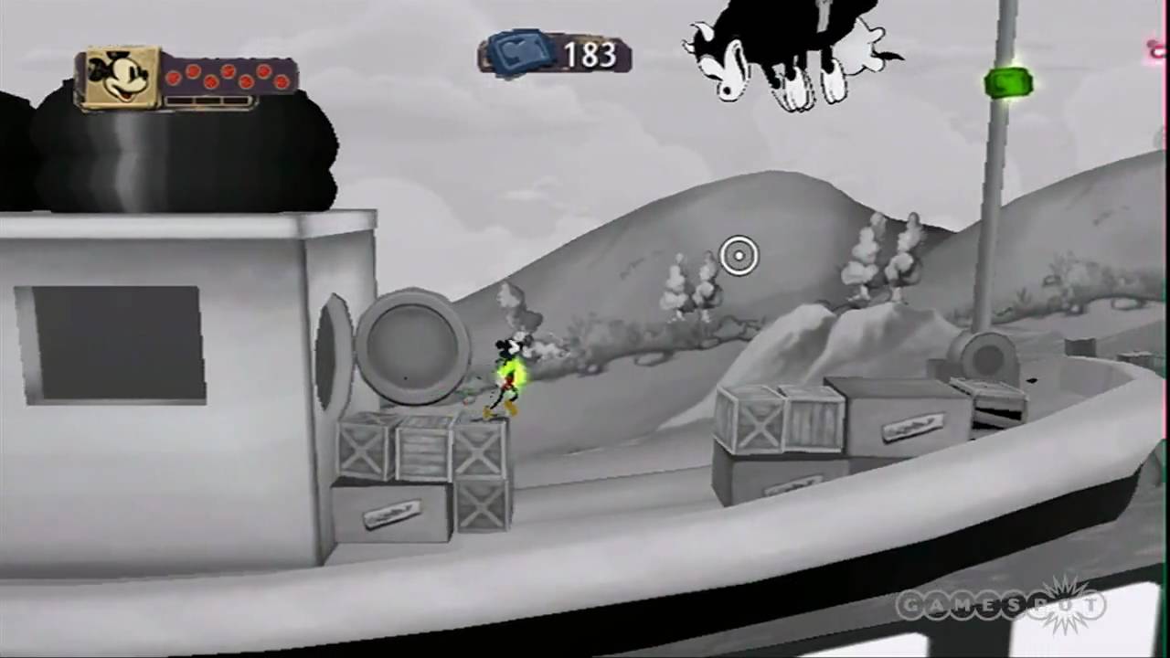 Epic Mickey - Pirate Love and Steamboat Willie Gameplay Movie