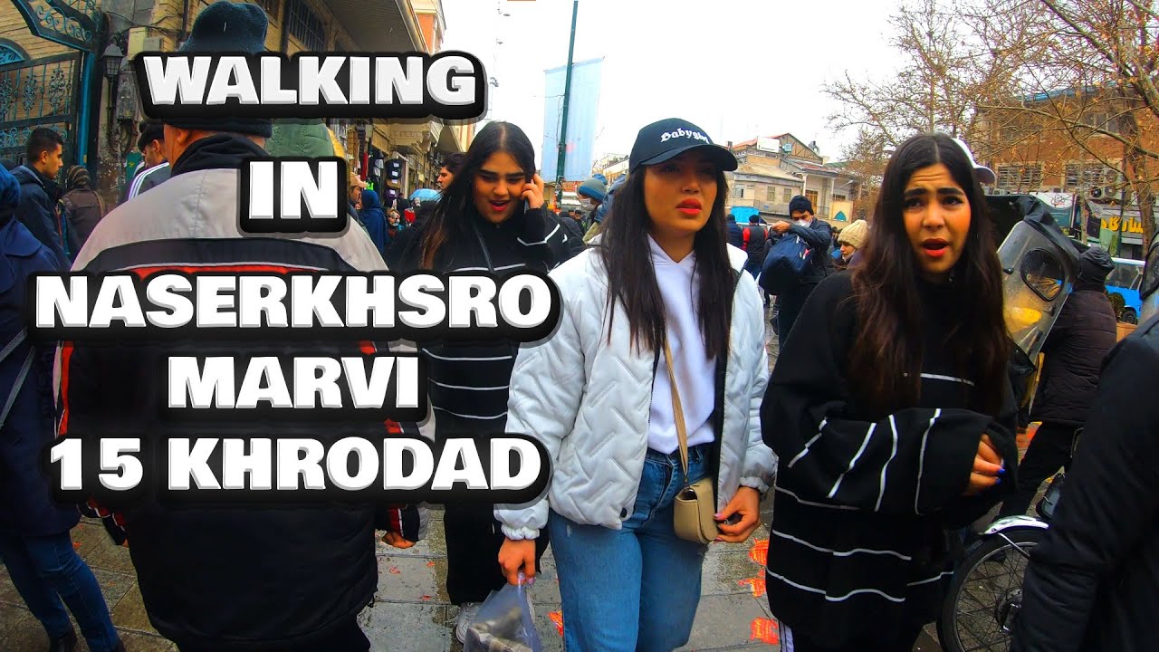 Tehran 2024 (4K) - Walking in Naser Khosro St, Marvi Alley and Panzdah-e-Khordad St in Tehran