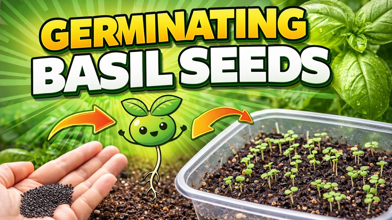 Growing Basil From Seeds - Feb 21 2026 - First Video of 2026