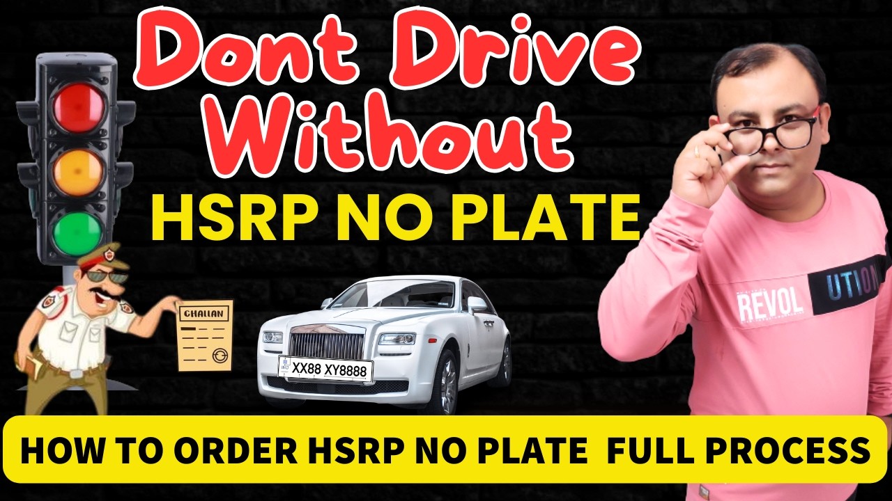 HSRP Number Plate Apply Online 2024 | High Security Number Plate Booking | Car & Bike Registration