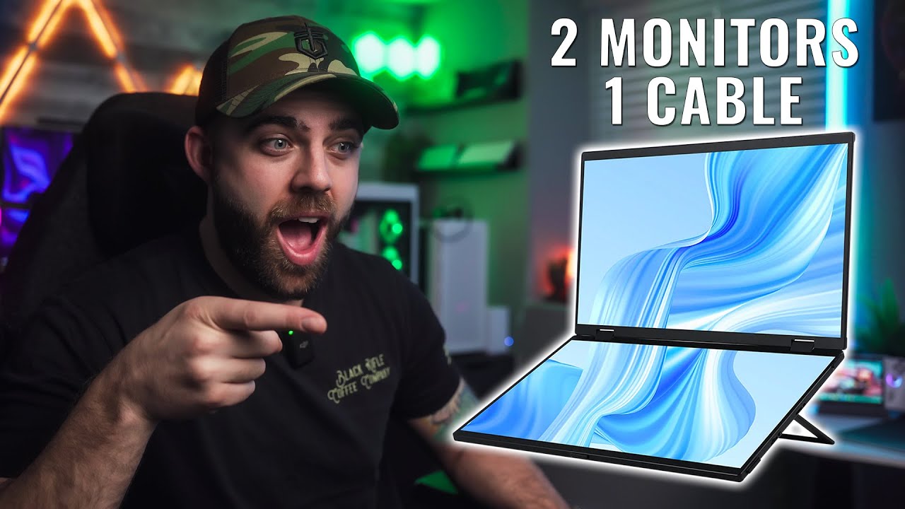 Get 2 Portable Monitors With 1 Cable! | Uperfect Ustation Delta Dual Portable Monitor