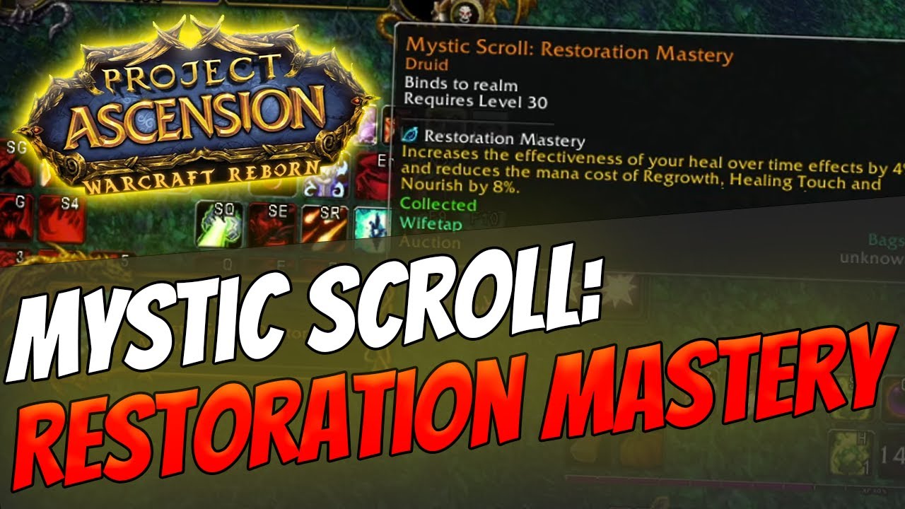 How to get Mystic Enchant: Restoration Mastery | Druid [Warcraft Reborn | Ascension Bronzebeard]