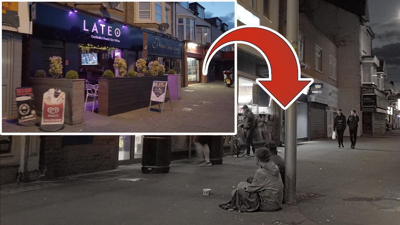 The two sides of Lytham Road Blackpool