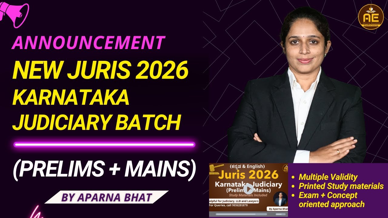 New Juris Batch (2026) Comprehensive Batch Announcement I Aparna Bhat