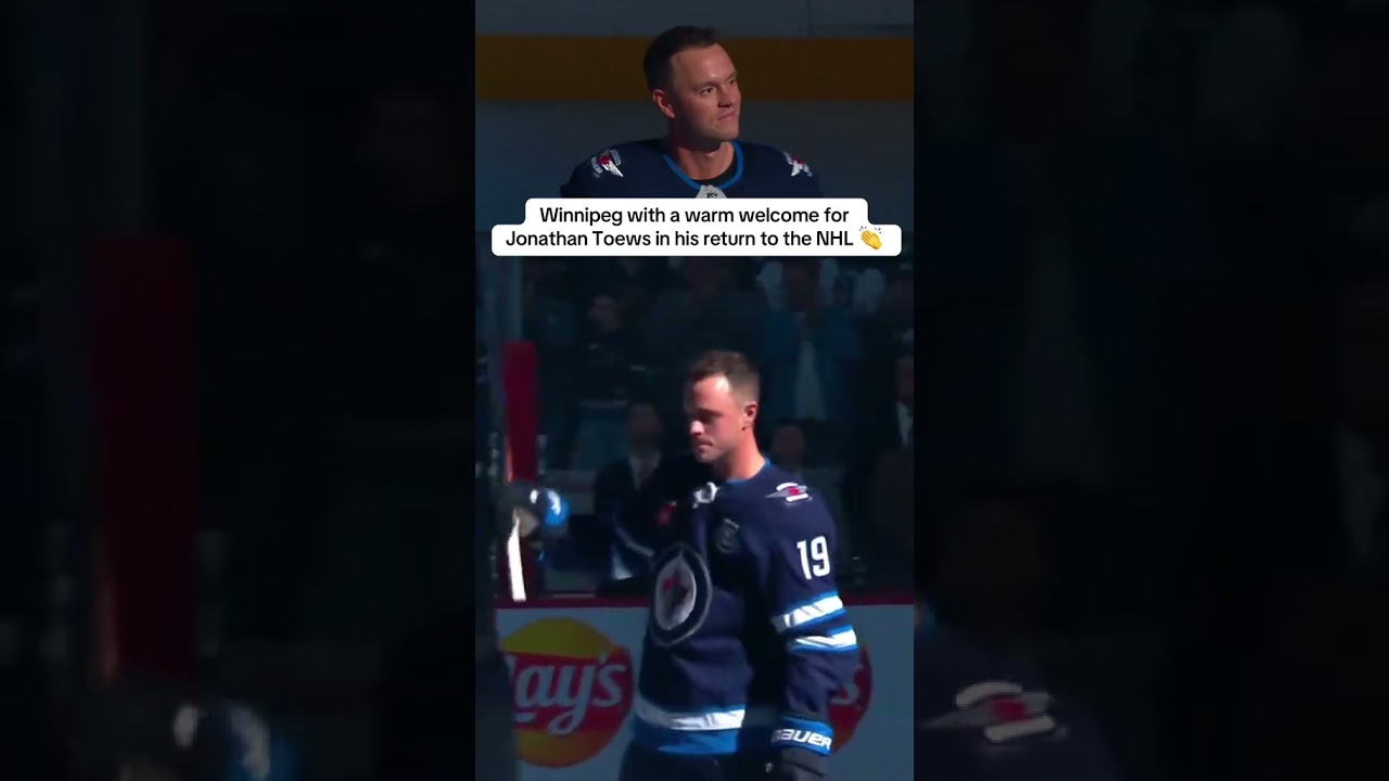 What a moment for Winnipeg native Jonathan Toews in his first game since the 2022-23 NHL season 💪