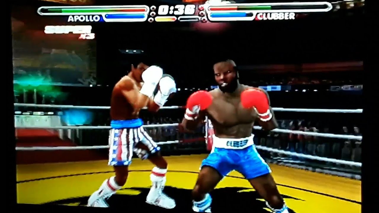 Rocky Legends - Apollo Creed VS Clubber Lang (PS2) #rockyps2 #ps2classic