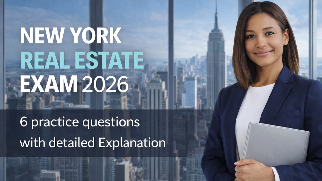 New York Real Estate Agent Exam Pdf Practice Questions Explained Step By Step #realestate