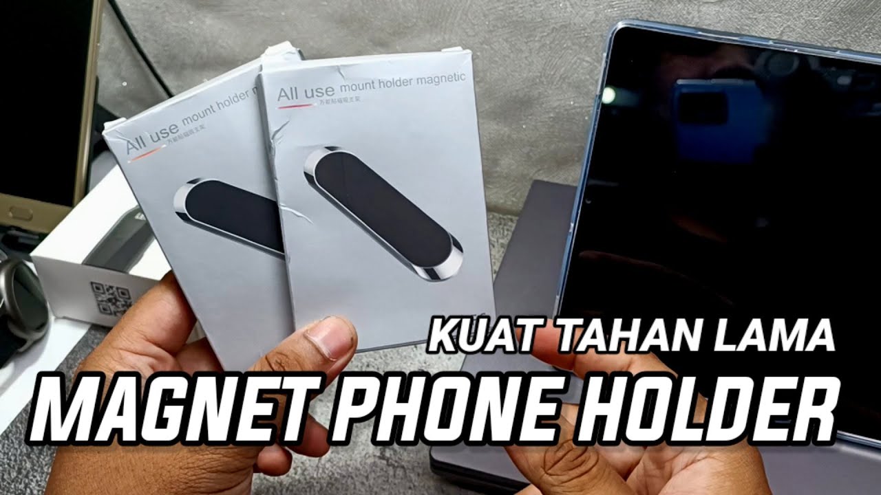 PHONE HOLDER MOBIL MAGNET SUPER TIPIS, TAPI BISA NEMPEL KUAT